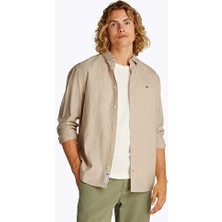 Tommy Hilfiger Tjm Reg Lınen Blend Ls Shırt Ext