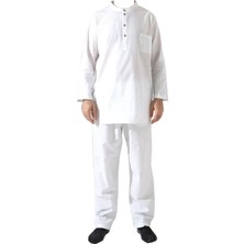 Erkek Tek Cepli Gömlek Pantolon Ikili Takım Hac ve Umre Kıyafeti