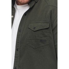 YXC Trend Maker Erkek Mint Slim Fit Dar Kalıp Pamuklu Kot Gömlek