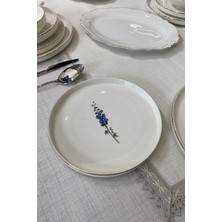 Caelestia Modern 24 Parça 6 Kişilik Çiçek Motifli Porselen Yemek Takımı