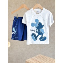 Boobearkids Erkek Çocuk Yazlık Mickey Mouse Jean Detail Set