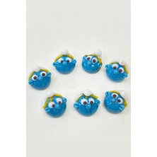 Hayalperest Boncuk Şirine Cam Boncuk Bileklik Ucu Mavi 1 Adet