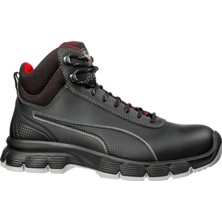 Puma Condor Black Mid Çelik Burunlu Nubuk Deri Iş Ayakkabısı S3 Src Esd