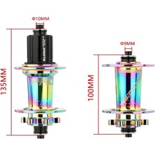 Hassns Pro 7 Rainbow Ön + Arka Bisiklet Jant Göbek Seti