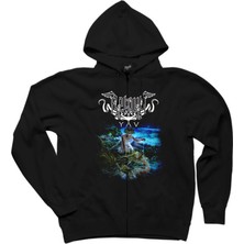 Arkona Yav Siyah Fermuarlı Kapşonlu Sweatshirt