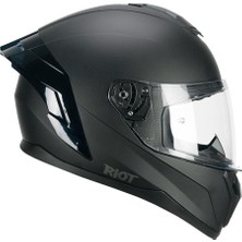 Cgm 330A Rıot Sport Kapalı Kask Spoyler Siyah -M