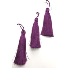 Hayalperest Boncuk Mürdüm Tekli  Püskül 10 cm 1 Adet