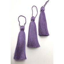 Hayalperest Boncuk Lila Tekli  Püskül 10 cm 1 Adet