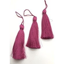 Hayalperest Boncuk Fuşya Renk Tekli Püskül 10CM 1 Adet