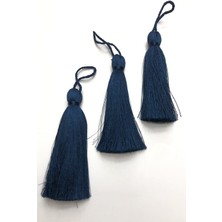 Hayalperest Boncuk Lacivert Tekli Püskül 10 cm (1 Adet)