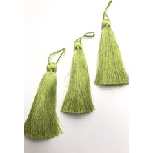 Hayalperest Boncuk Fıstık Yeşili Tekli Püskül 10 cm (1 Adet)