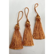 Hayalperest Boncuk Turuncu Topuzlu Tekli Püskül 7 cm 1 Adet