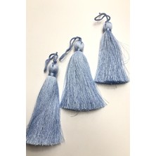 Hayalperest Boncuk Bebe Mavi Tekli  Püskül 10 cm 1 Adet