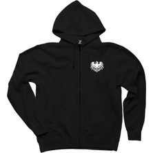 Hearts Of Iron 4 Kaiserreich Siyah Fermuarlı Kapşonlu Sweatshirt