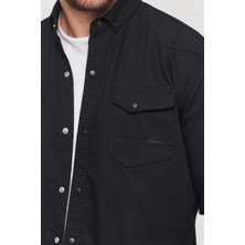 YXC Trend Maker Erkek Mint Slim Fit Dar Kalıp Pamuklu Kot Gömlek