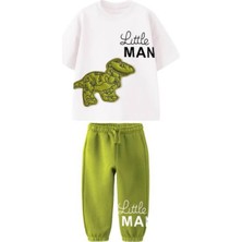 Boobearkids Erkek Çocuk Mevsimlik Dinasour Little Man 3D  Set