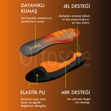 Ortosole OS206 - Yumuşak Günlük Ortopedik  Şok Emici ve Destekleyici, Jel Destekli Konfor Iç Tabanlık