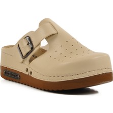 Bej Anatomik Unisex Sabo Terlik 07-008 G