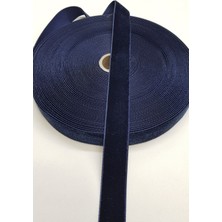 Hayalperest Boncuk Lacivert Kadife Kurdele 2 cm