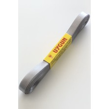 Hayalperest Boncuk Açık Gri Saten Kurdele 1 cm