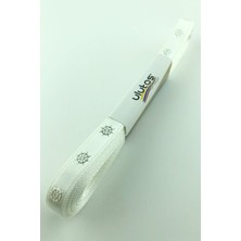 Ulutaş Gümüş Dümen Varak Baskılı Saten Kurdele 1 cm