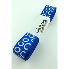 Ulutaş Saks Mavi Oval Baskı Saten Kurdele 2,5 cm