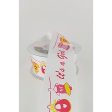 Ulutaş It's A Girl Desenli Saten Kurdele 4 cm 20 mt