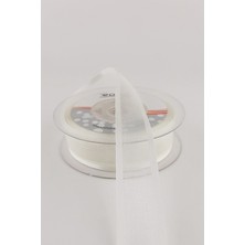 Krem Geniş Organzeli Saten Kurdele 20 mt