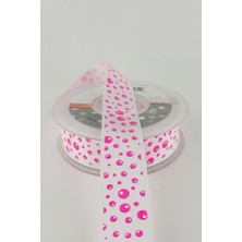 Fuşya Neon Grogren Kurdele 2,5 cm 20 mt