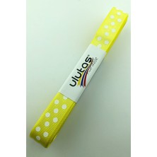 Ulutaş Açık Sarı Puantiyeli Grogren Kurdele 1.5 cm