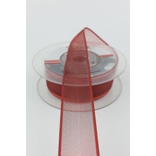 Ulutaş Kızıl Rengi Düz Şifon Kurdele 2,5 cm 20 mt