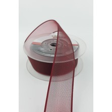 Ulutaş Bordo Düz Şifon Kurdele 2,5 cm 20 mt