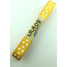 Ulutaş Açık Turuncu Puantiyeli Grogren Kurdele 1.5 cm