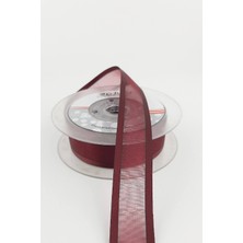 20 mt Geniş Organzeli Saten Kurdele 2,5 cm