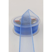 Ulutaş Bebe Mavi Düz Şifon Kurdele 2,5 cm 20 mt