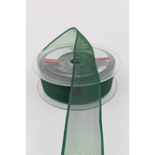 Ulutaş Yeşil Düz Şifon Kurdele 2,5 cm 20 mt