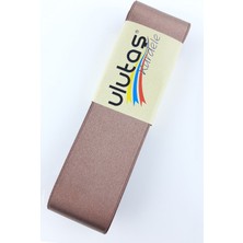 Ulutaş Saten Açık Kahve Kurdele 4 cm 10 mt