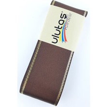 Ulutaş Kahve Gold Simli Saten Kurdele 6 cm 10 mt
