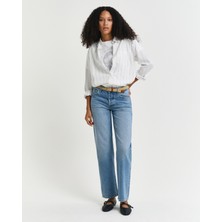 Gant Kadın Mavi Straight Fit Pantolon 4100303.982