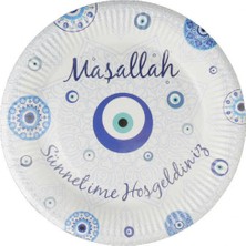 Tabak Karton Maşallah Sünnetime Hoşgeldiniz 23 cm