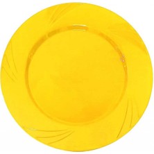 Tabak Kristal 22,5 cm Sarı Pk:6