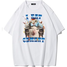 Brz Collection  Oversize I Eat Cement T-Shirt