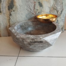 Gümüş Traverten Elmas Kesim Kurna