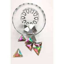 Hayalperest Boncuk Janjanlı Üçgen Plastik Dikme Taş 10 Adet