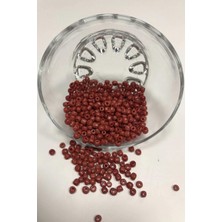 Hayalperest Boncuk Kum Boncuk Mat Koyu Bordo Orta Boy 4 mm