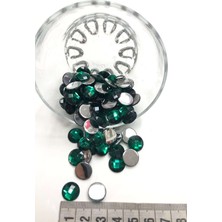 Hayalperest Boncuk Yuvarlak Plastik Dikme Yeşil Renk Taş 20 gr
