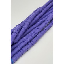 Hayalperest Boncuk Lila Fimo Hamur Boncuk 6Mm