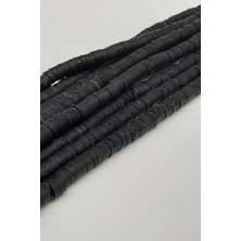 Hayalperest Boncuk Siyah Fimo Hamur Boncuk 6mm