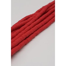 Hayalperest Boncuk Kırmızı Fimo Hamur Boncuk 6mm