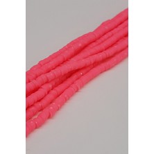 Hayalperest Boncuk Neon Fuşya Fimo Hamur Boncuk 4mm
